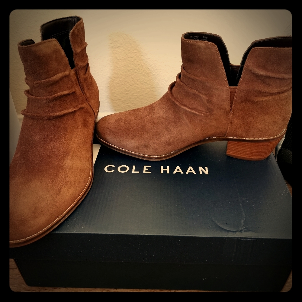 Cole Haan Alayna Slouch Suede Bootie